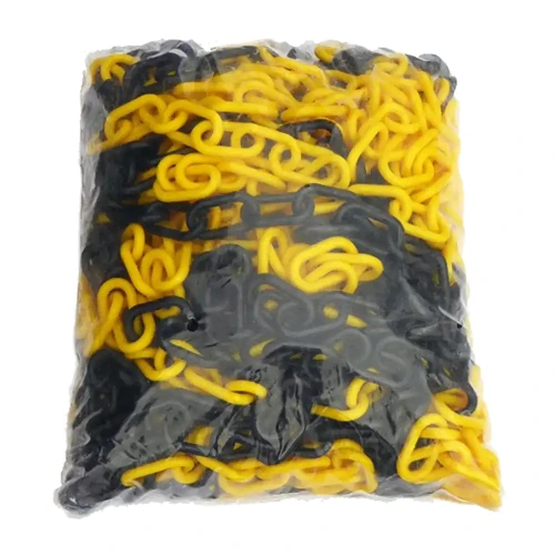 Łańcuch plastikowy żółto-czarny - 1 metr - sklep drogowy Widrog.webp