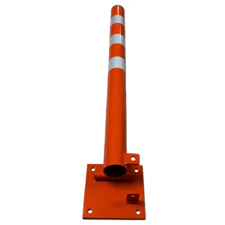 Slupek parkingowy skladany H-800 mm pomaranczowy - zlozony.webp