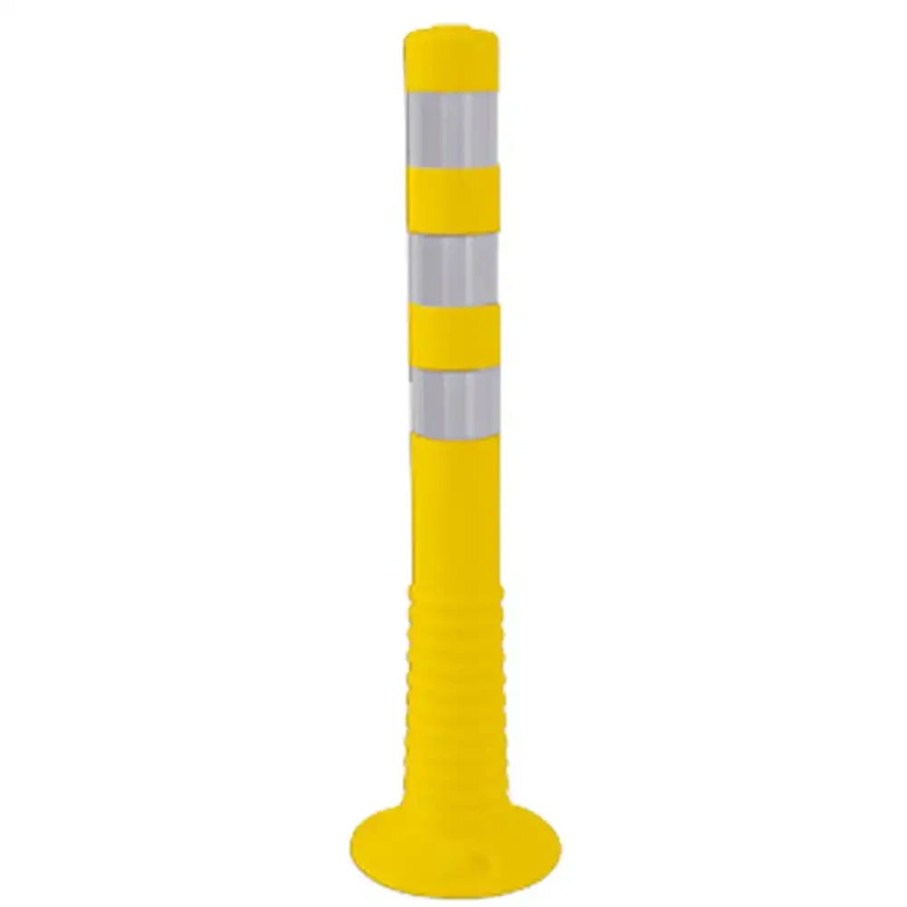 Slupek elastyczny PCV wys. 750 mm - T-Flex - zolty - folia odblaskowa II generacji - sklep drogowy Widrog.webp