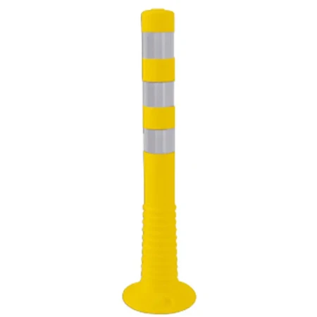 Slupek elastyczny PCV wys. 750 mm - T-Flex - zolty - folia odblaskowa II generacji - sklep drogowy Widrog.webp
