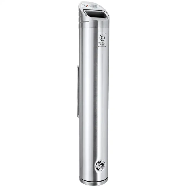Popielnica scienna z aluminium - skosna - sklep drogowy Widrog.webp