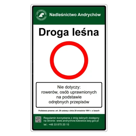 Tablica TL-1 - oznakowanie drog lesnych - folia II generacji 600 x 1000 mm.webp
