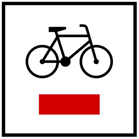 Znak R-1 - szlak rowerowy lokalny - folia odblaskowa I generacji - sklep drogowy Widrog.webp