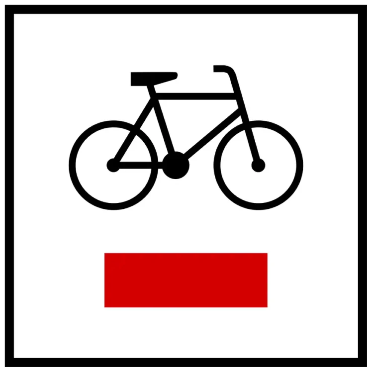 Znak R-1 - szlak rowerowy lokalny - folia odblaskowa I generacji - sklep drogowy Widrog.webp