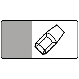 Tabliczka T-30C - postój pojazdu na chodniku skośnie do krawężnika - folia I generacji - 600x300 mm