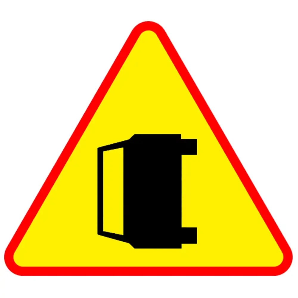 Znak drogowy A-34 - wypadek drogowy - folia II generacji.webp