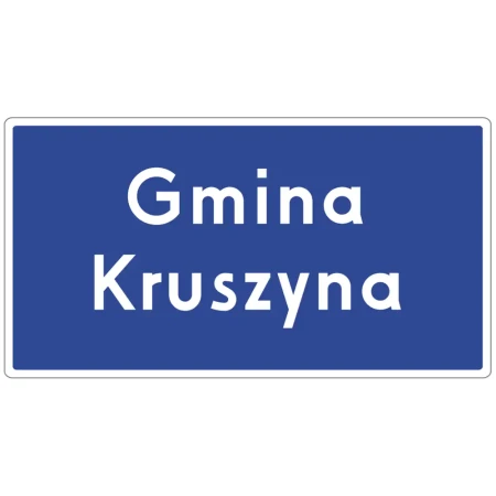 Znak drogowy F-3B - granica obszaru administracyjnego - folia odblaskowa pierwszej generacji - sklep drogowy Widrog.webp