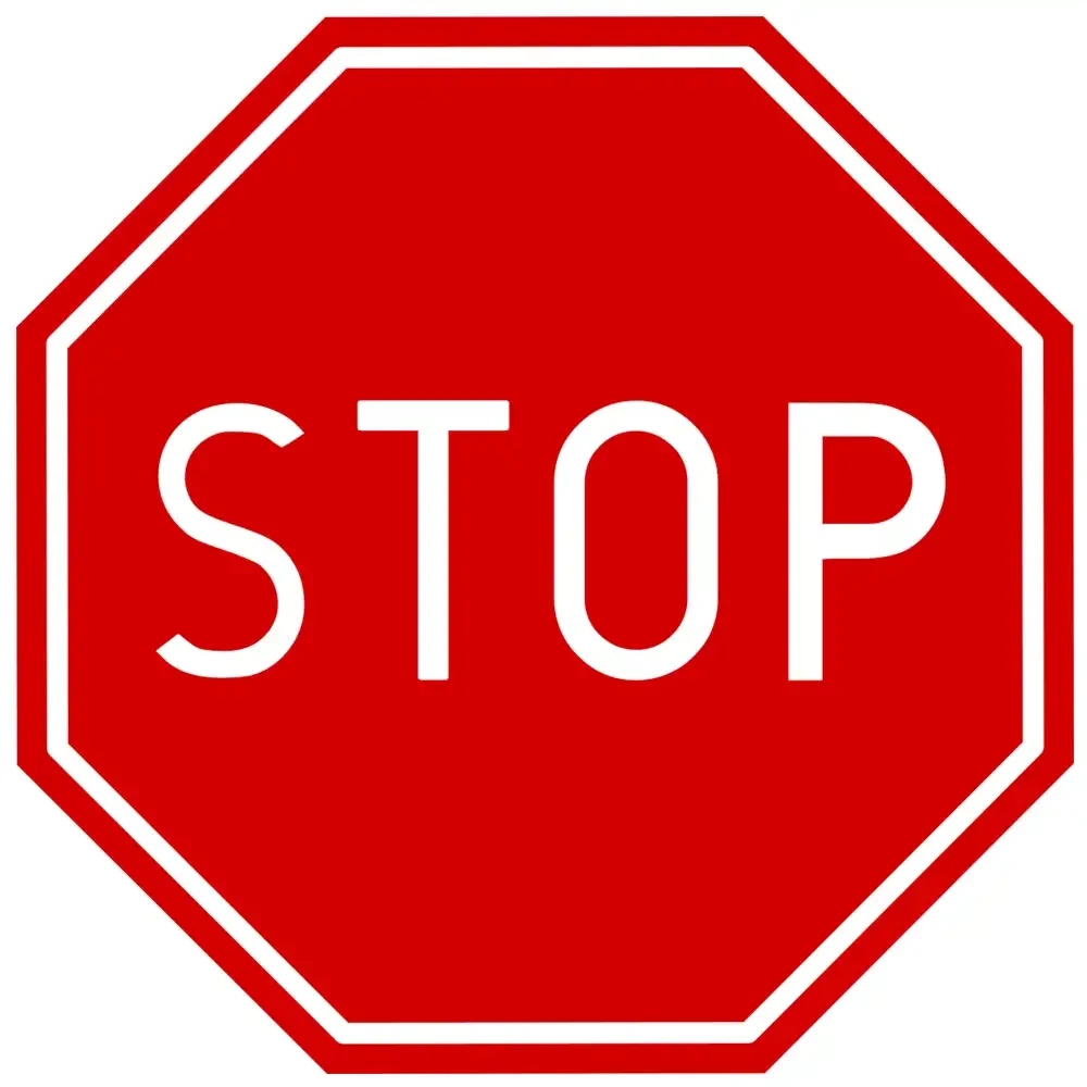 Znak drogowy B-20 - STOP - folia II generacji.webp