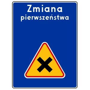 Znak drogowy D-48 - zmiana pierwszeństwa - folia I generacji - 900x1200 mm