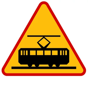 Znak drogowy A-21 - tramwaj - 750 mm - folia II generacji