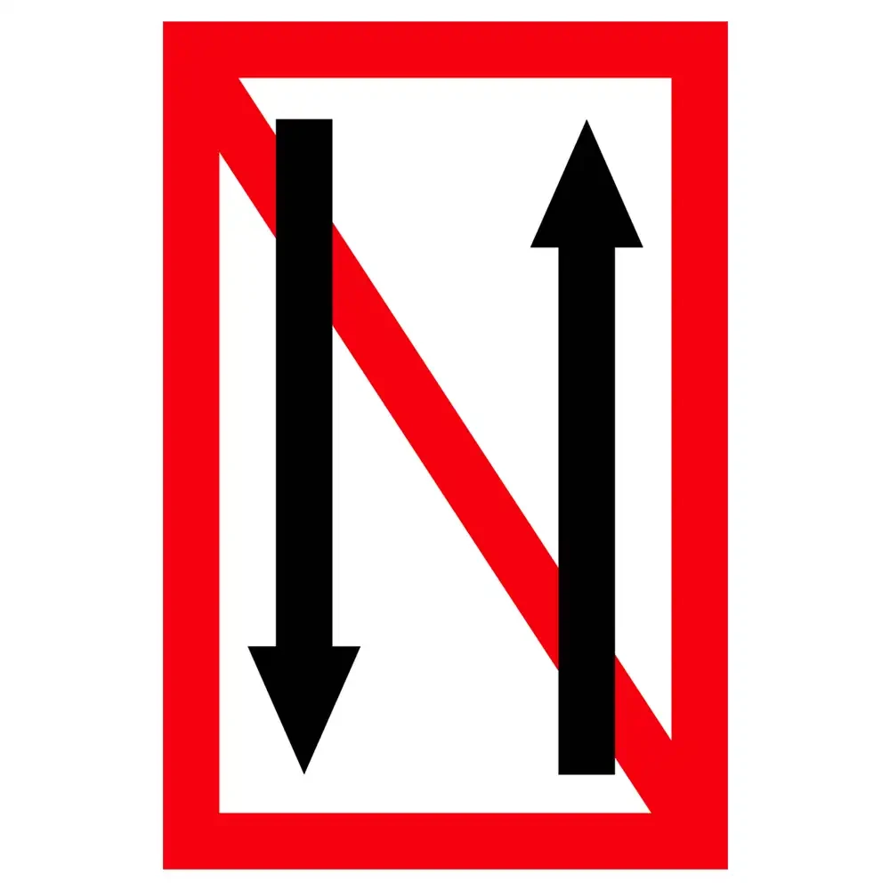 Znak Żeglugi A. 4 - zakaz mijania i wyprzedzania- folia II generacji - 1350x900 mm - sklep drogowy Widrog.webp