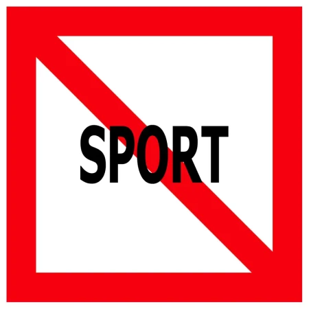Znak Żeglugi A. 13 - zakaz ruchu statków używanych wyłącznie do uprawiania sportu lub rekreacji - folia II generacji - sklep drogowy Widrog.webp