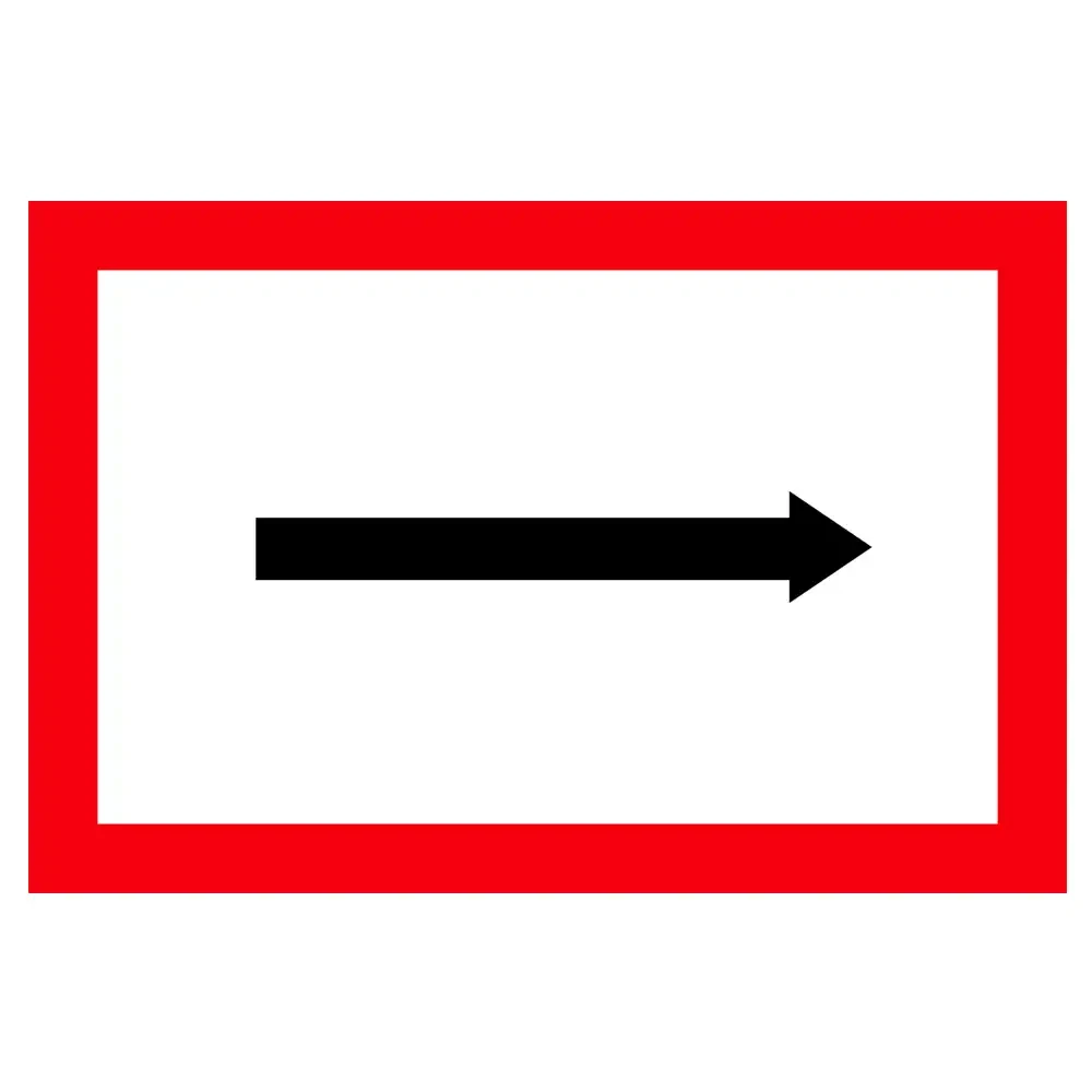 Znak Żeglugi B. 1 - nakaz ruchu w kierunku wskazanym przez znak - folia II generacji - 1350x900 mm - sklep drogowy Widrog.webp