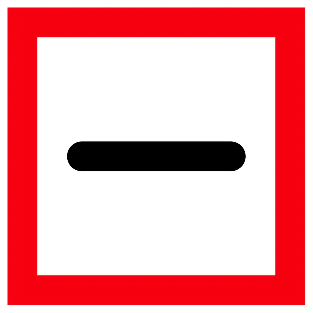 Znak Żeglugi B. 5 - nakaz zatrzymania statku w warunkach określonych przepisami - folia I generacji - 900x900 mm - sklep drogowy Widrog.webp