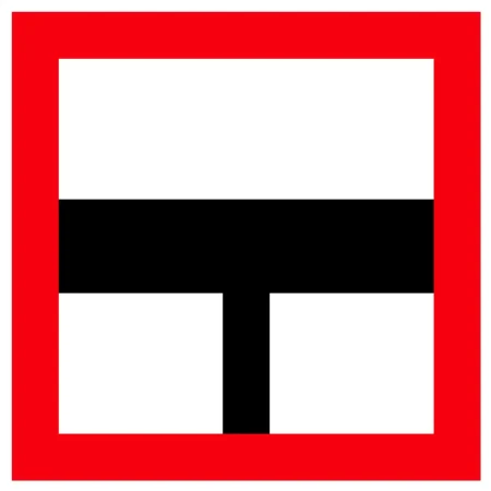 Znak Żeglugi B. 9a - nakaz zachowania szczególnej ostrożności - folia I generacji - 900x900 mm - sklep drogowy Widrog.webp