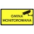 Żółta Tabliczka Gmina monitorowana - folia odblaskowa generacji 750 x 250 mm - sklep drogowy Widrog.webp