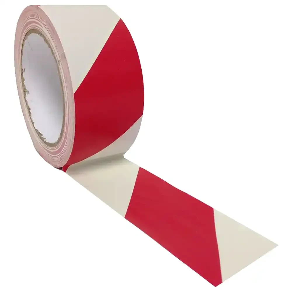 Taśma ostrzegawcza białoczerwona dł. 100mb szer. 8 cm.webp