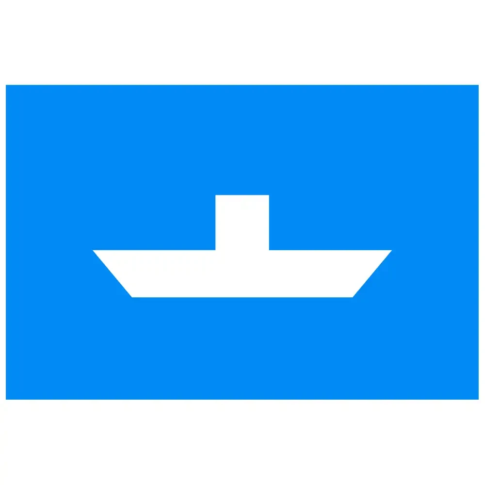 Znak Żeglugowy E. 4b - prom przemieszczający się swobodnie - folia odblaskowa pierwszej generacji - 1350x900 mm - sklep drogowy Widrog.webp