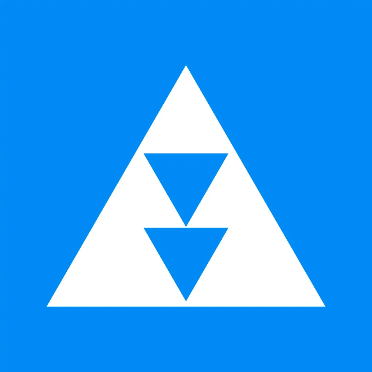 Znak Żeglugowy E. 5.6 - postój dla statków przeznaczonych do pchania, które powinny pokazywać dwa niebieskie światła lub dwa niebieskie stożki - folia pierwszej generacji - 900x900 mm - sklep drogowy Widrog.webp