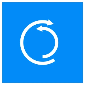 Znak Żeglugowy E. 8 - wskazanie miejsca do zawracania - folia II generacji - 900x900 mm