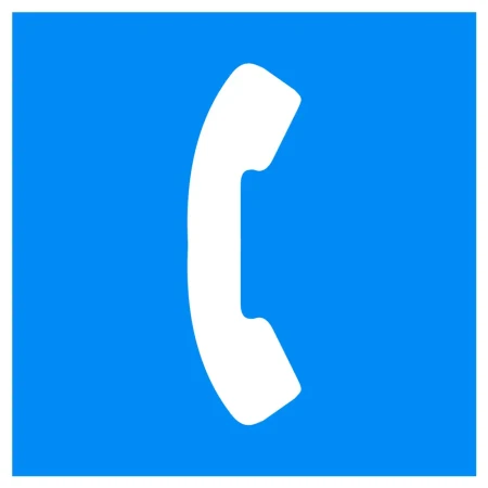 Znak Żeglugowy E. 14 - miejsce, w którym można korzystać z telefonu - folia odblaskowa pierwszej generacji - 900x900 mm - sklep drogowy Widrog.webp