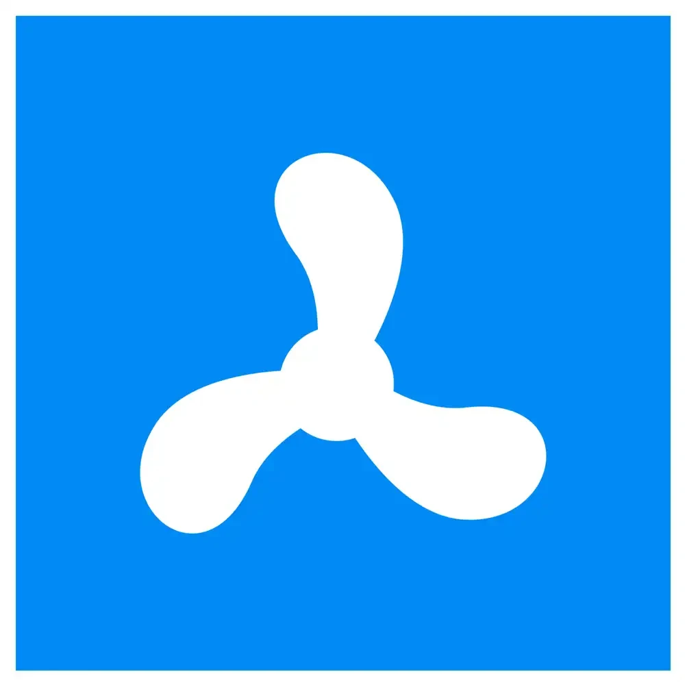 Znak Żeglugowy E. 15 - zezwolenie na ruch żeglugowy statków o napędzie mechanicznym - folia drugiej generacji - 900x900 mm - sklep drogowy Widrog.webp