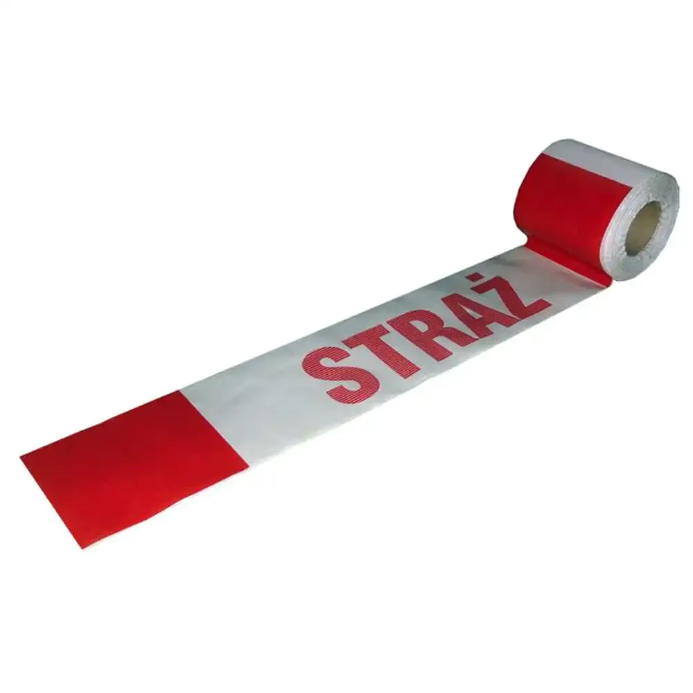 Taśma ostrzegawcza biało-czerwona z napisem STRAŻ - 100 mb.webp