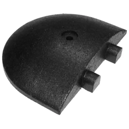Próg podrzutowy LONG - czarny element skrajny - 20x30x5,6 cm