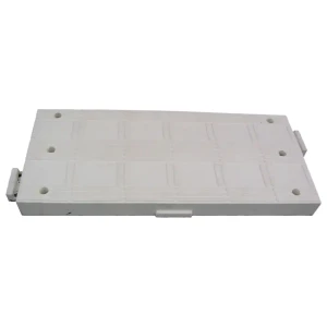 Próg segmentowy biały - element środkowy - wys. 8 cm