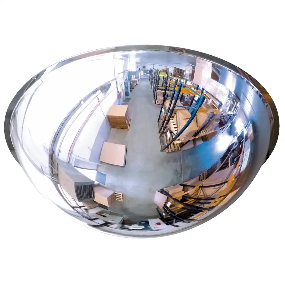 Lustro magazynowe przemysłowe - sferyczne jedna druga kuli - promień 80 cm - sklep drogowy Widrog.webp