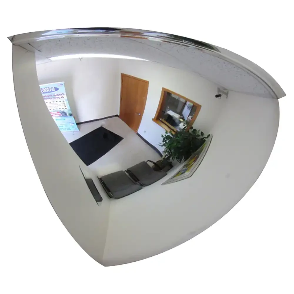 Lustro przemysłowe magazynowe - sferyczne jedna ósma kuli - średnica 100 cm - sklep drogowy Widrog.webp