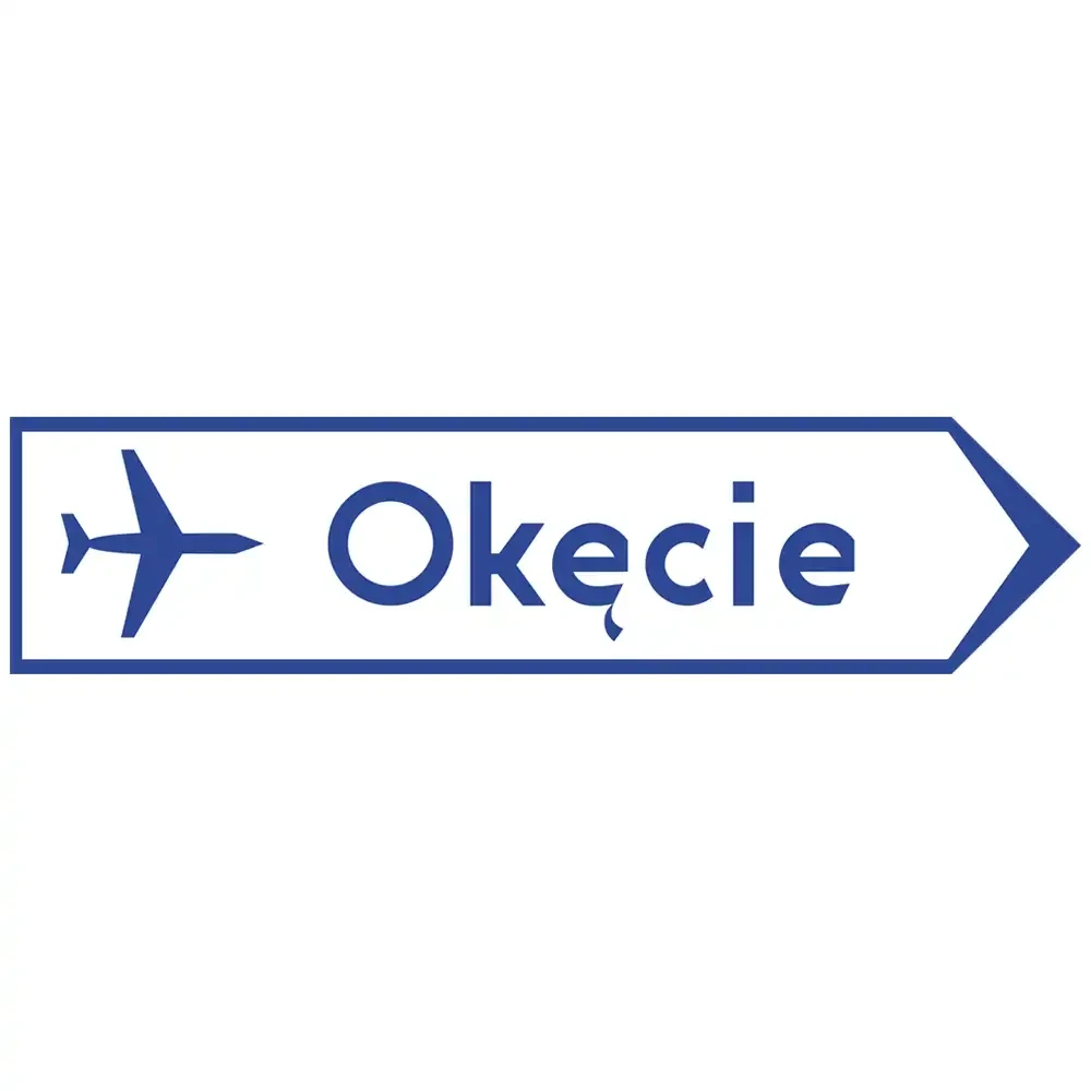 Znak drogowy E-6 - drogowskaz do lotniska - folia odblaskowa I generacji - sklep drogowy Widrog.webp