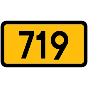 Znak drogowy E-15b - numer drogi wojewódzkiej - folia I generacji