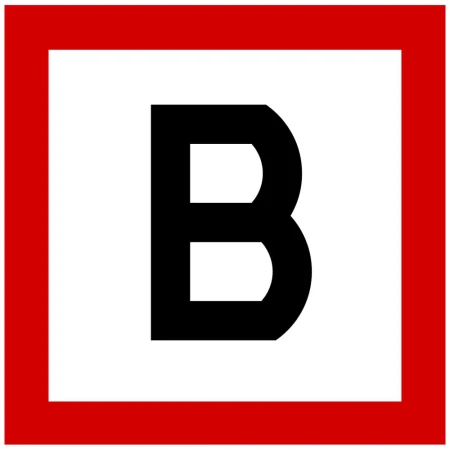 Znak BT-3 - blokada zwrotnicy - folia I generacji - sklep drogowy Widrog.webp