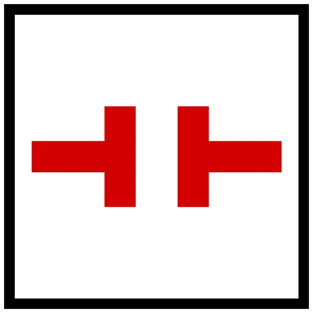 Znak CT-2 - granica zasilania - folia I generacji - sklep drogowy Widrog.webp