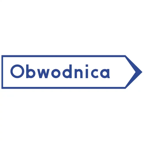 Znak drogowy E-19a - obwodnica - folia II generacji