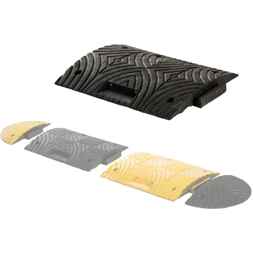 Próg podrzutowy SLOWLY 5 - element środkowy czarny - 500x400x50 mm - sklep drogowy Widrog.webp