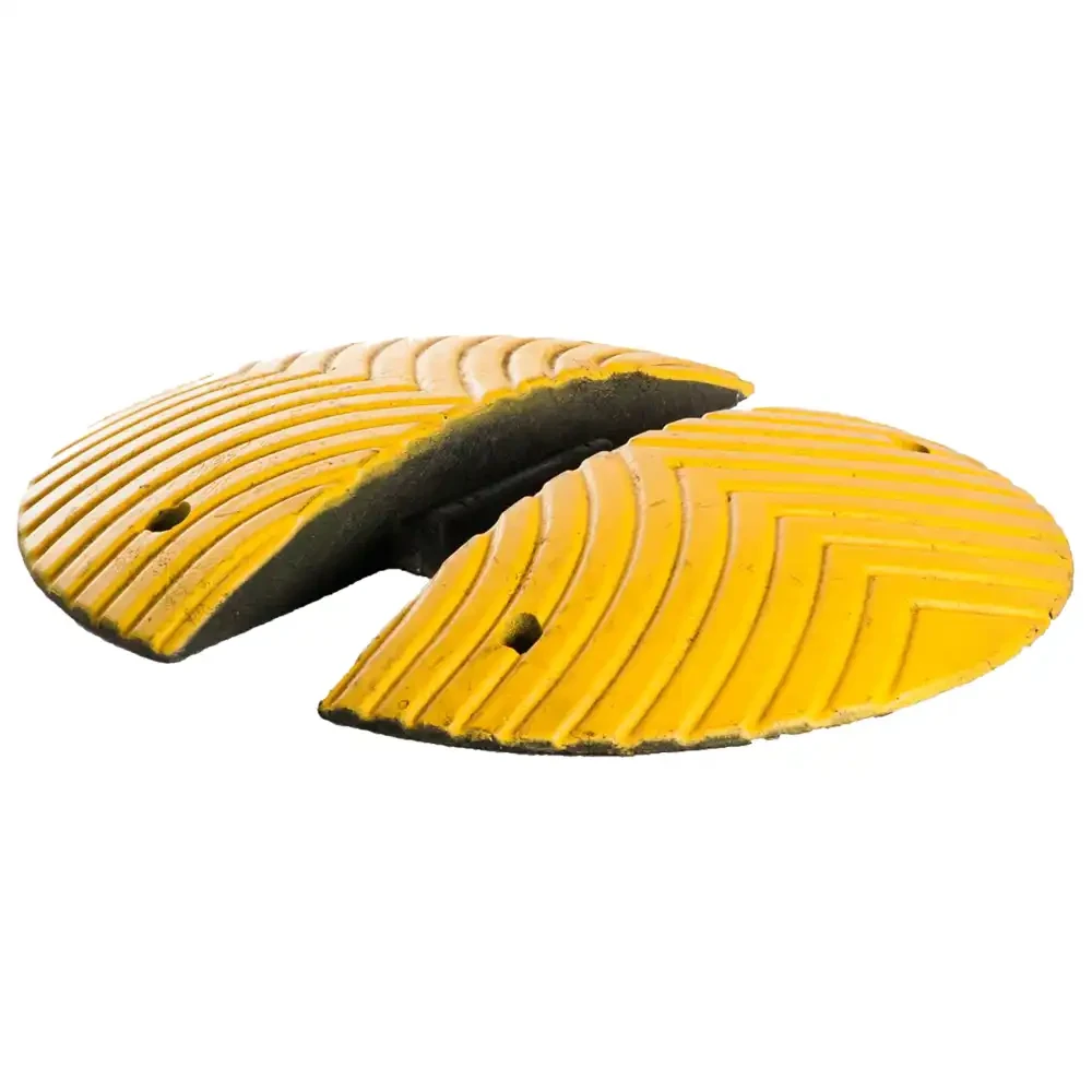 Próg podrzutowy SLOWLY 7 - zakończenie żółte - 500x250x70 mm - sklep drogowy Widrog.webp