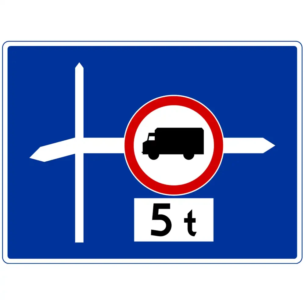 Znak drogowy F-6 - uprzedzający o znaku za skrzyżowaniem - folia odblaskowa drugiej generacji - sklep drogowy Widrog.webp