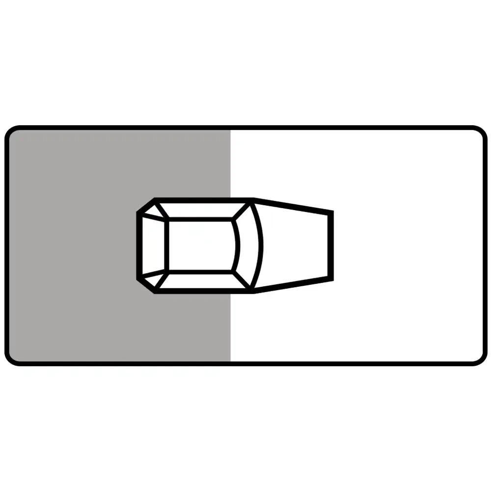 Tabliczka T-30D - postoj na chodniku przednimi kolami prostopadle do kraweznika - folia odblaskowa drugiej generacji - 600 x 300 mm - sklep drogowy Widrog.webp