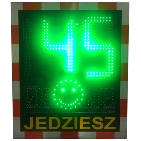 Radarowy wyświetlacz prędkości - Speed LUX z buźką 230V - sklep drogowy Widrog.webp