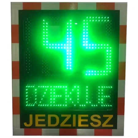 Radarowy wyświetlacz prędkości - Speed LUX z buźką 230V - sklep drogowy Widrog.webp