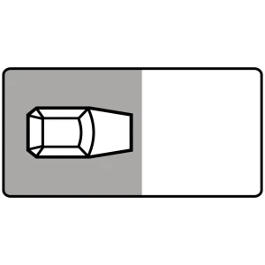 Tabliczka T-30F - postój prostopadle do krawężnika - 600x300 mm - folia II generacji