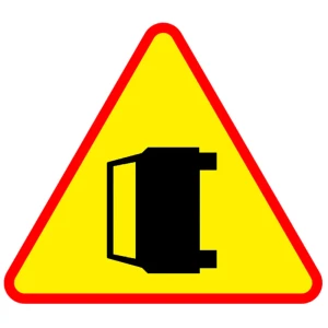 Znak drogowy A-34 - wypadek drogowy - folia I generacji - 1200 mm