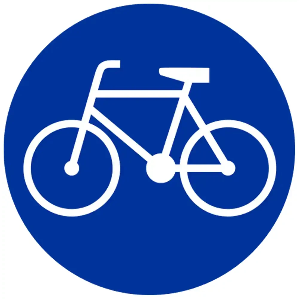 Znak drogowy C-13 - droga dla rowerów - folia odblaskowa I generacji - 800 mm - sklep drogowy Widrog.webp