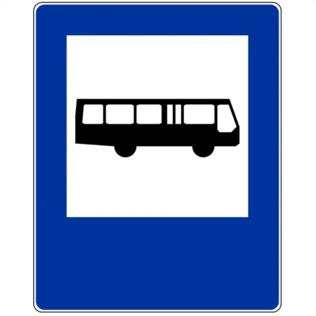 Znak drogowy D-15 - przystanek autobusowy - folia odblaskowa I generacji - 600 x 750 mm - sklep drogowy Widrog.webp
