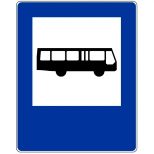 Znak drogowy D-15 - przystanek autobusowy - folia I generacji - 1500x1200 mm