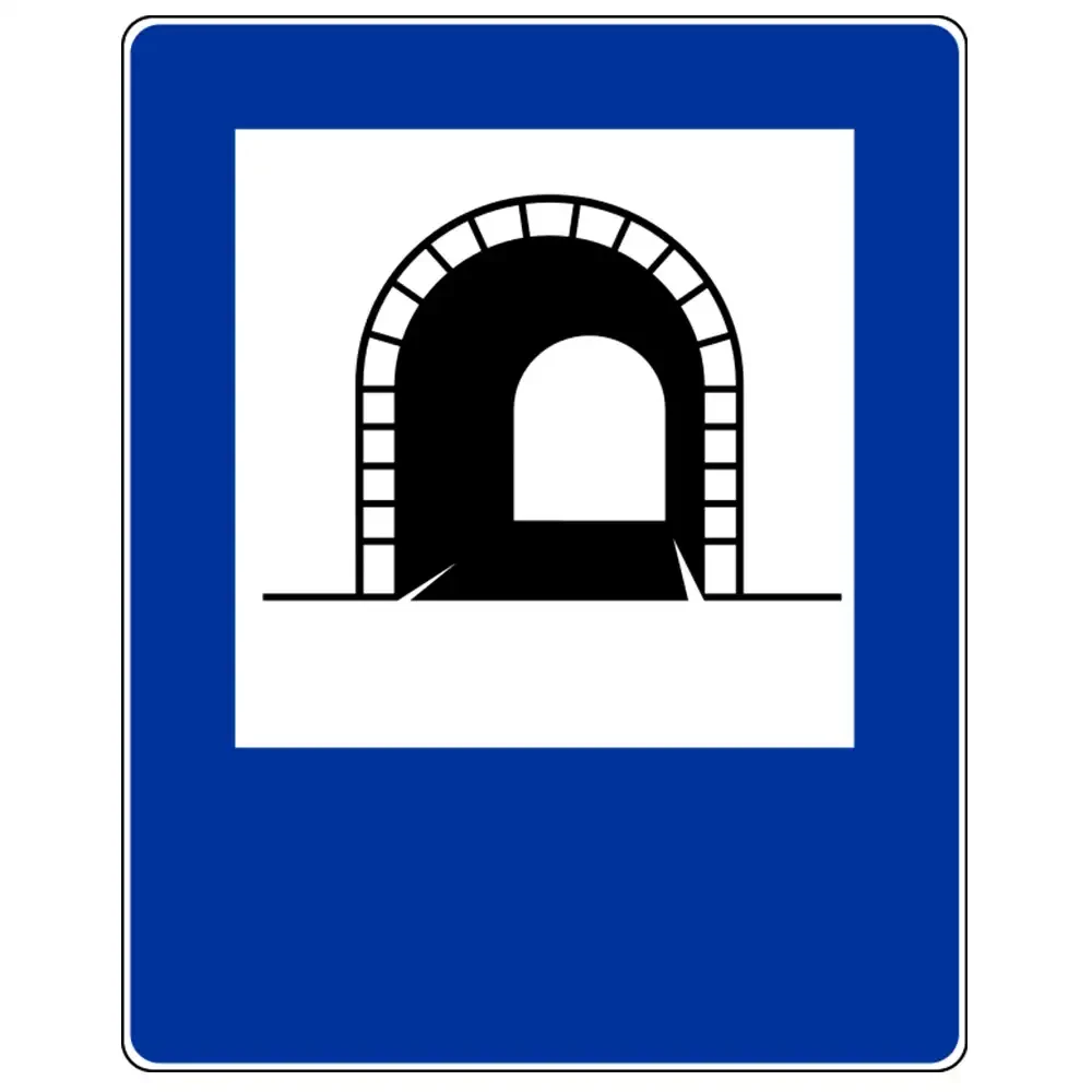 Znak drogowy D-37 - tunel - folia odblaskowa I generacji - 900 x 1125 mm - sklep drogowy Widrog.webp