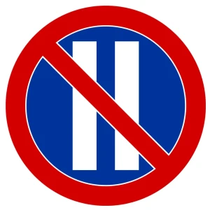 Znak drogowy B-38 - zakaz postoju w dni parzyste - 900 mm - folia II generacji