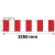 Zapora Drogowa U-20b - 2250 x 250 mm - folia odblaskowa pierwszej generacji - sklep drogowy Widrog.webp